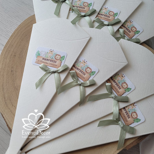 coni richiudibili Battesimo Jungla - EventiDecor